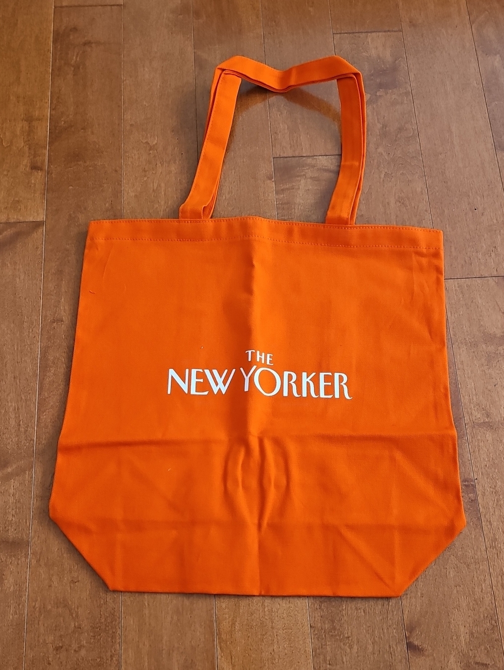Orange The New Yorker Canvas Tote Bag